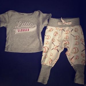 Baby boys baseball outfit